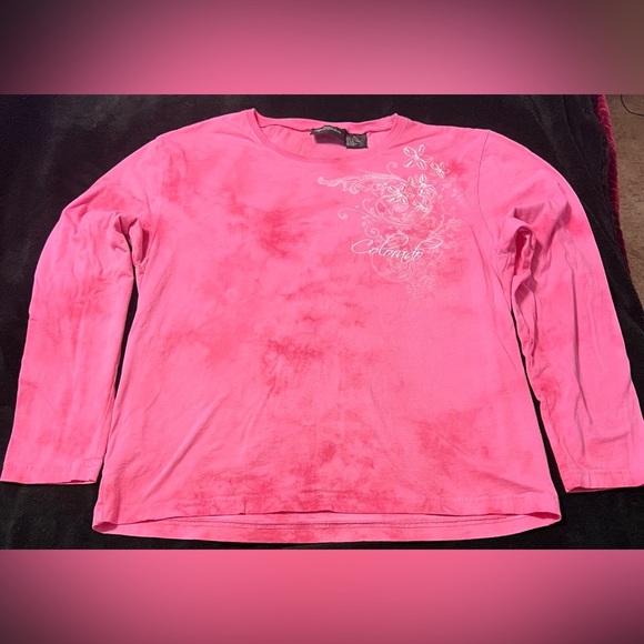 Prairie Mountain Tops - Colorado Pink Long Sleeve Graphic Women’s Long Sleeve Tee